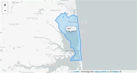 rehoboth delaware zip code