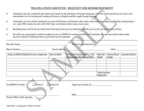 reimbursement translation