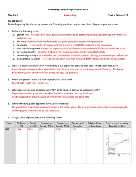 reindeer population lab answer key