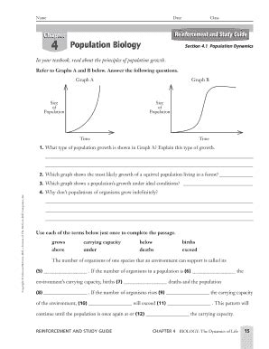 Full Download Reinforcement And Study Guide Section 41 Population Dynamics 