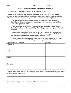 Read Reinforcement Simple Organic Compounds Answers 