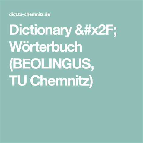 reinspect : Dictionary / Wörterbuch (BEOLINGUS, TU Chemnitz)