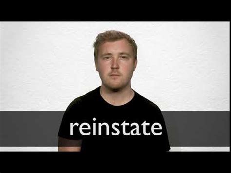 reinstated definition