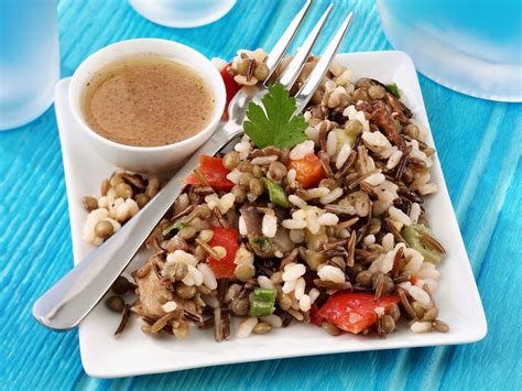 reissalat mit linsen