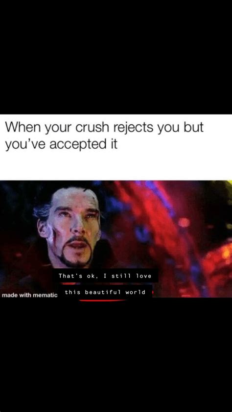rejected by crush memes
