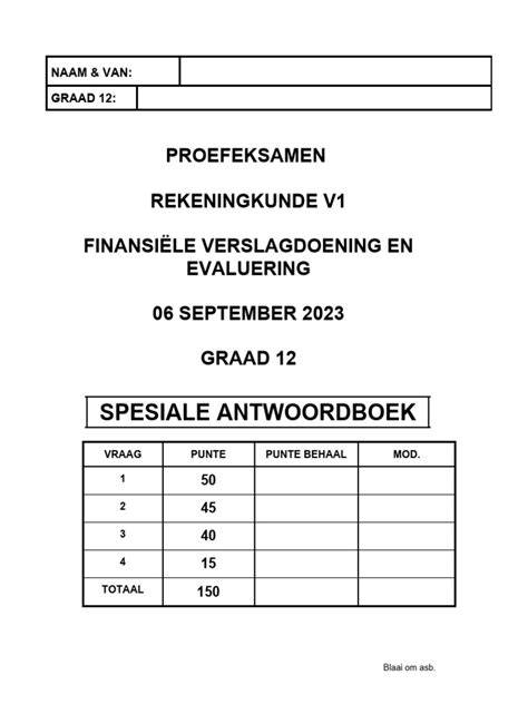 rekeningkunde graad 12 projek