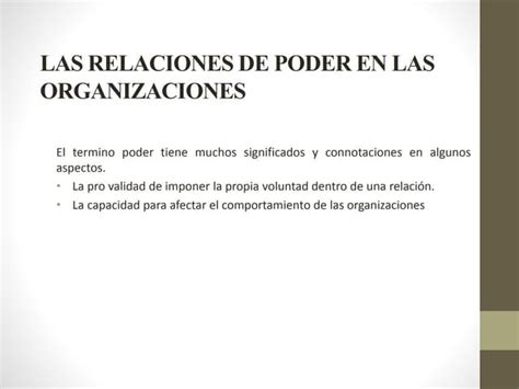 Relaciones De Poder