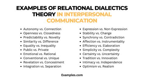 Relational Dialectics Theory