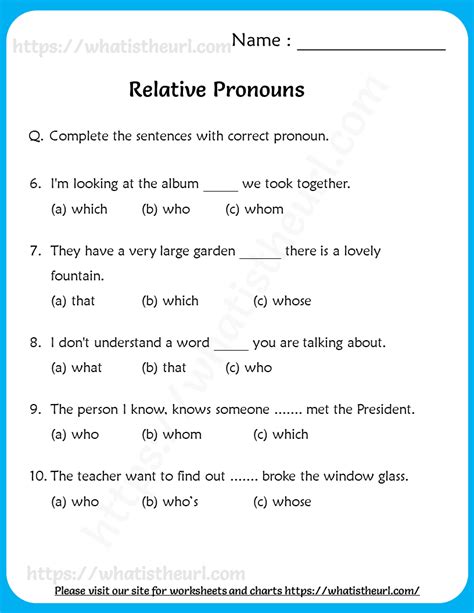 Relative Pronouns Worksheet Grade 4 Relative Pronoun Questions Relative Pronouns 4th Grade - Relative Pronouns 4th Grade
