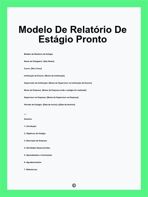 Relatório De Estágio Pronto