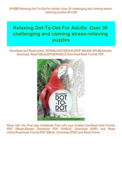 Full Download Relaxing Dot To Dot For Adults Over 30 Challenging And Calming Stress Relieving Puzzles 