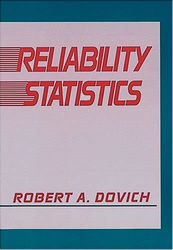 Reliability Statistics Robert A Dovich