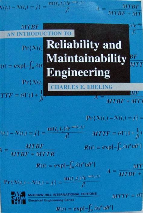 Download Reliability And Maintainability Engineering By Charles E Ebeling 