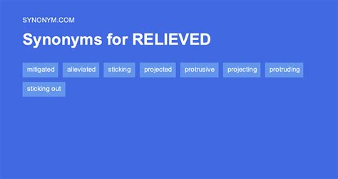 Relieved Synonym