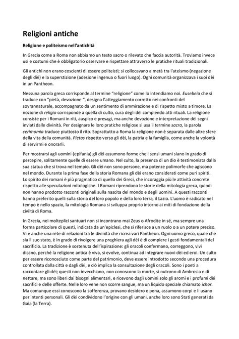 Read Online Religioni Antiche Unintroduzione Comparata 