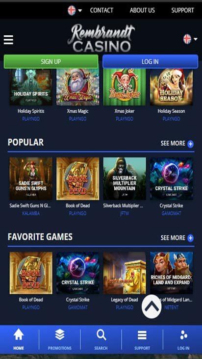 rembrandt casino mobile qehm belgium