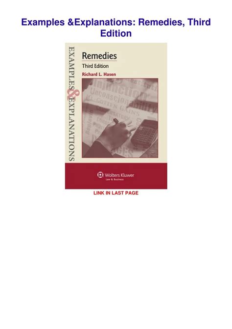 remedies examples and explanations