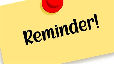 reminder