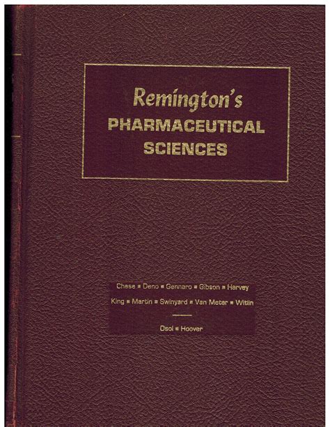 remington pharmaceutical sciences pdf