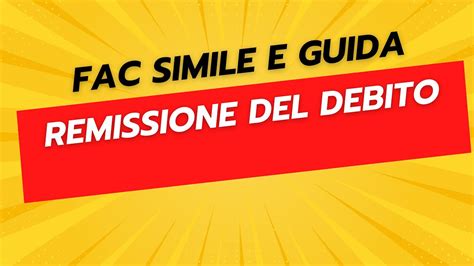 Remissione Del Debito