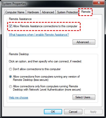 Remote Assistance Port