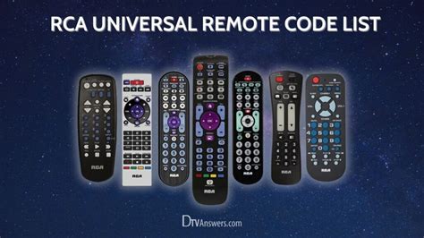 Remote Codes For Rca Universal Remote