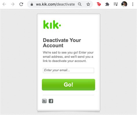 Remove Kik Account