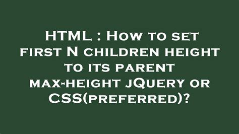 remove max height jquery
