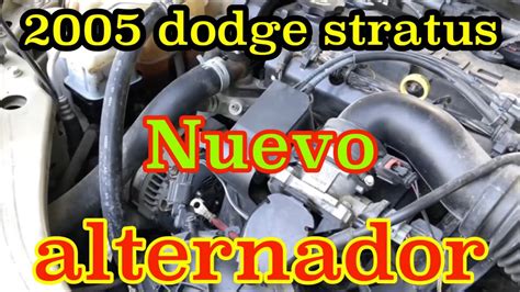 Read Removing Alternator 2005 Dodge Stratus 2 7 V6 