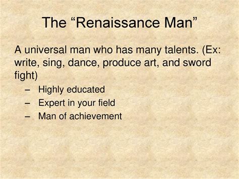 Renaissance Man Defined