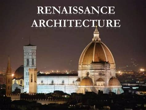 renaissance perfected architecture apectacle and t