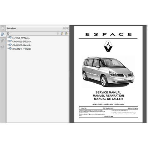 renault espace manual reset