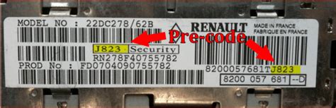 Renault Megane Car Radio Code
