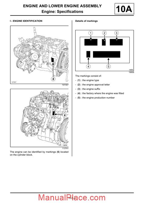 Renault Workshop Engine Repair Manual