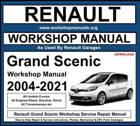 Full Download Renault Scenic 2001 Maintenance Manual 
