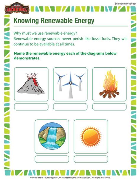 Renewable Energy Worksheet   Renewable Energy Mdash Printable Worksheet - Renewable Energy Worksheet