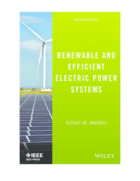 Download Renewable And Efficient Electric Power Systems Solution Manual 