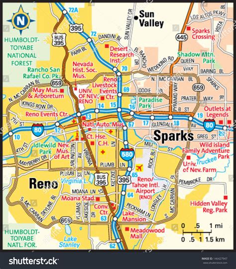 reno nevada map