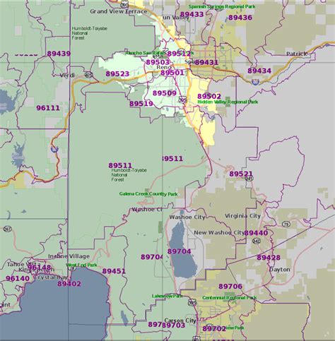 reno nevada zip code