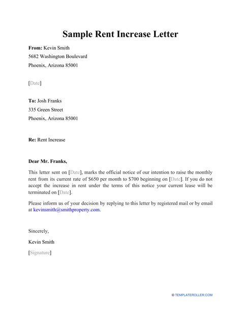 rent increase sample letters atlanta housing authority