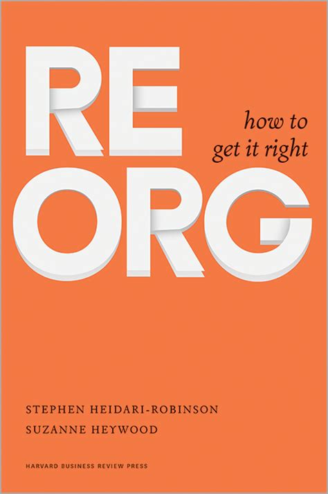 Full Download Reorg How To Get It Right 