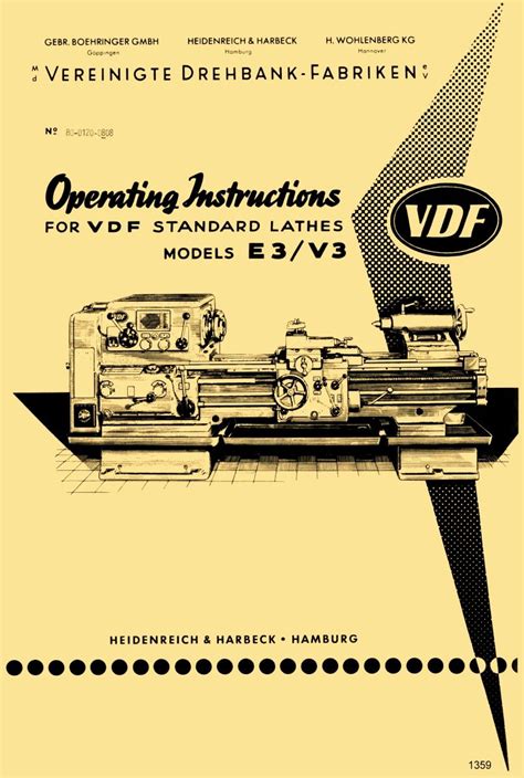Download Repair And Part Manual Vdf V3 Lathe 