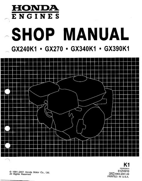 Read Online Repair Manual For Honda Gx270 