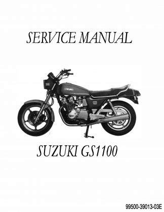 Read Online Repair Manuals 1983 Gs1100E 