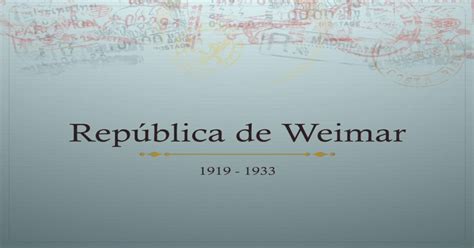 República De Weimar