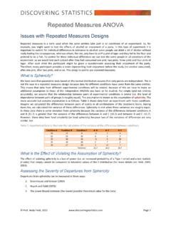 Read Online Repeated Measures Anova University Of 