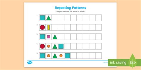 Repeating Patterns Lessons And Resources For Teaching Patterning Patterning Kindergarten - Patterning Kindergarten