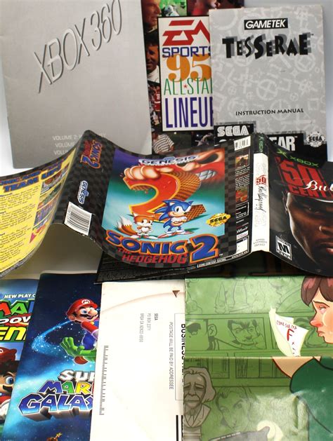 Replacement Video Game Manuals