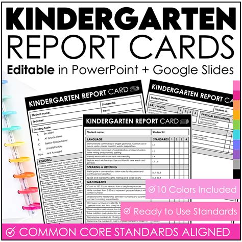 Report Cards For Common Core