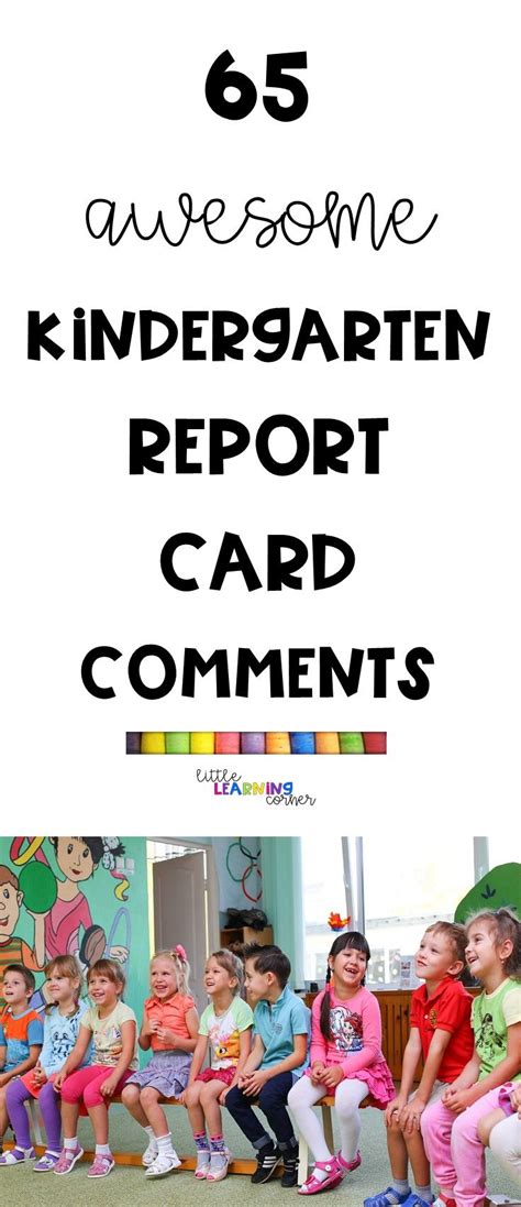 Report Cards For Kindergarten   90 Quick Report Card Comments For Kindergarten Little - Report Cards For Kindergarten